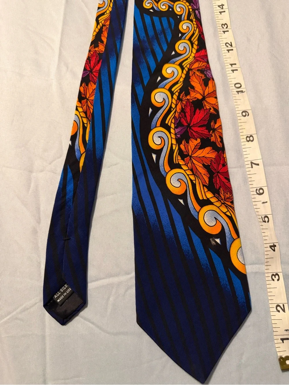 Rush Limbaugh Men's Blue Floral-Accent Silk Tie